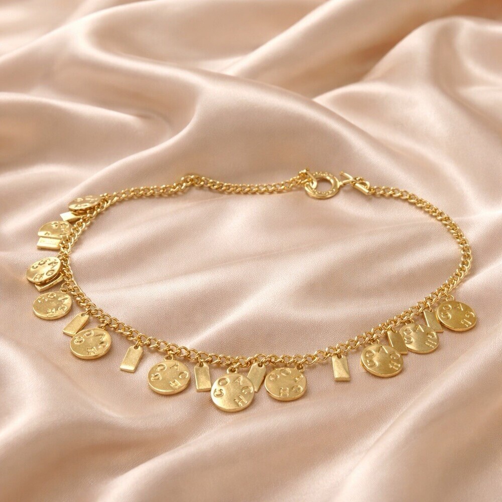 Iconic Coach brand Heavy statement piece  Featuring 21 charm medallions. Chunky - Picture 6 of 12
